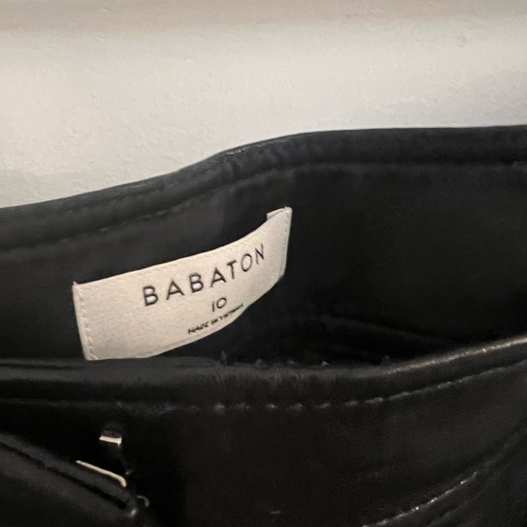 ARITZIA BABATON VEGAN LEATHER COMMAND PANT - Picture 5 of 11